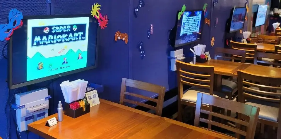 restaurante com videogame