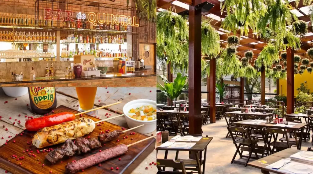 Restaurante Quintal do Espeto Lapa - Ambientes e Comida