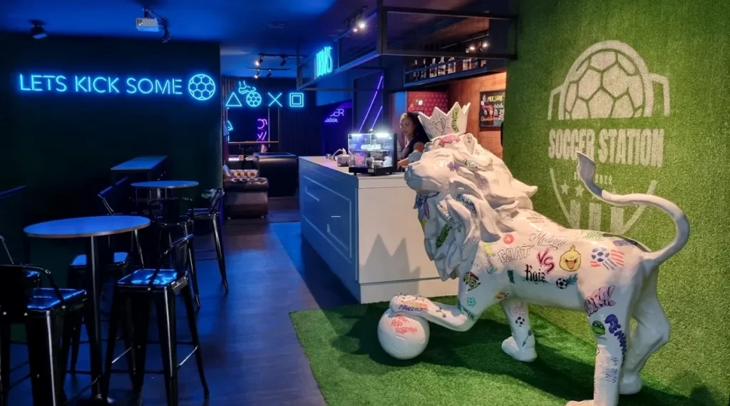 Restaurante Soccer Station: Tecnologia, Jogos e Futebol